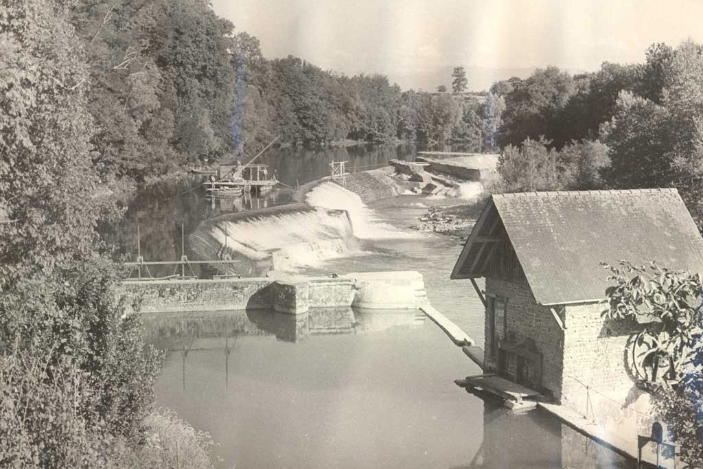 Le barrage de Masseys en 1955